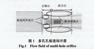多孔孔板流量計(jì)流場(chǎng)示意圖